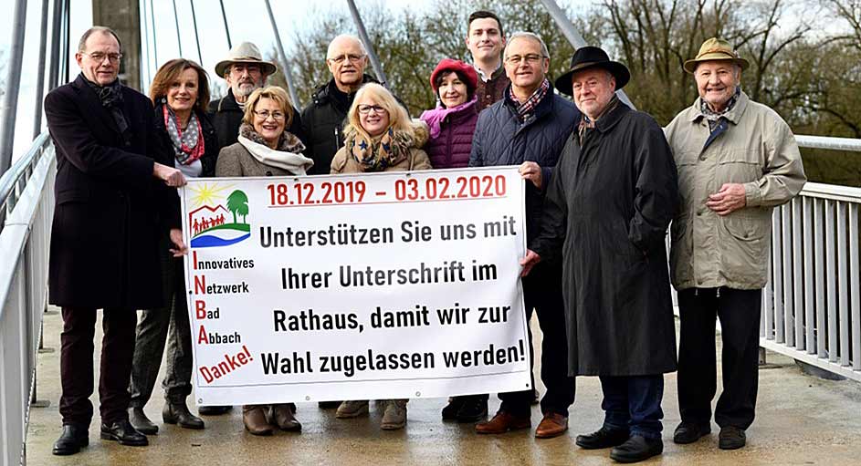 Die Kandidaten*innen der iNBA zur Kommunalwahl 2020 in Bad Abbach sind nominiert (Foto: iNBA/Peter Gasch)