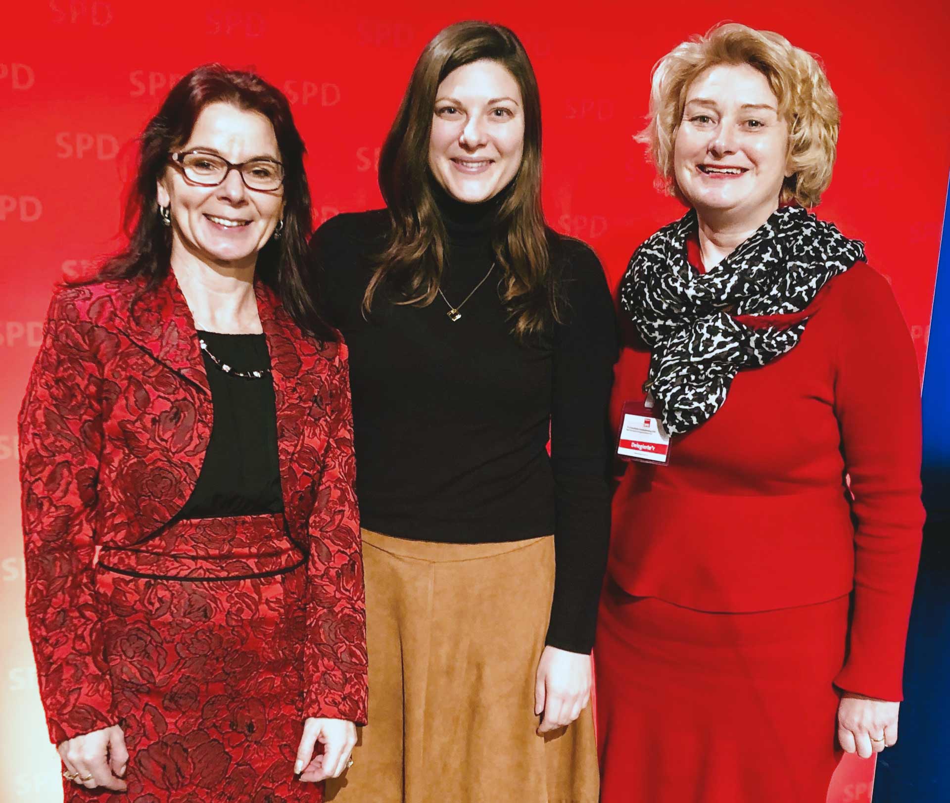 v.l.: Anja König, Johanna Uekermann und Rita Hagl-Kehl (Foto: SPD-Niederbayern)