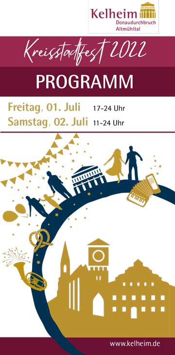 Flyer Kreisstadtfest 2022 (Grafik: Stadt Kelheim)