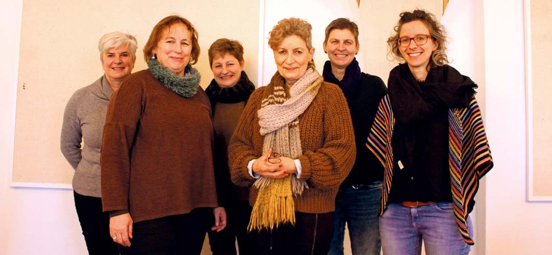 v.l.: Ursula Prohaska, Magdalena Groll-Zieglmeier, Astrid Habel, Christina Kranz-Kohl, Bärbel Handschuh und Theresa Artinger. (Foto: Ingo Knott/Stadt Abensberg)