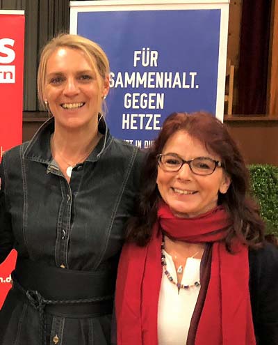 Patricia Steinberger und Anja König von der SPD-Ortsgruppe Landshut (Foto: SPD-Landshut)