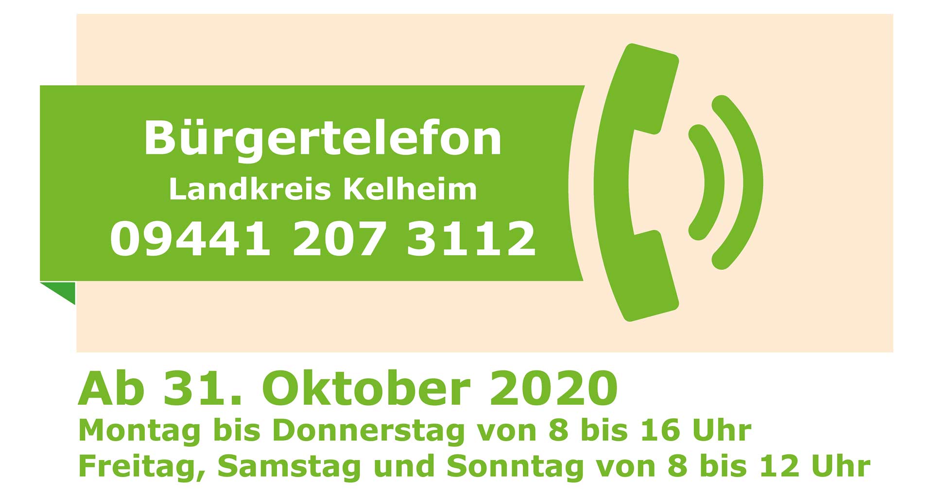 Buergertelefon Oktober2020 (Grafik: Landratsamt Kelheim)