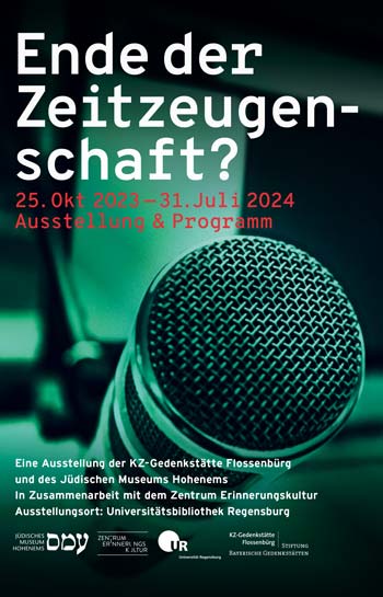 Cover Begleitprogramm Ausstellung Ende der Zeitzeugenschaft (Foto/Grafik: Universität Regensburg)