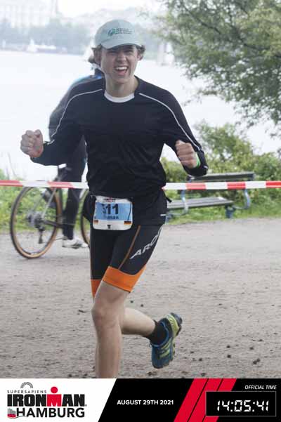 Thomas Kreidemeier beim Marathonteil des IRONMAN (Foto: Steffen Kreidemeier)