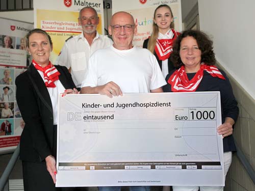 Eine Spende über 1.000 Euro unterstützt die Arbeit der "Mutmacher" des Malteser Hilfsdienstes Landshut (Foto: SPD-Niederbayern)