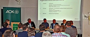 Am Mittwoch (10. April) fand der traditionelle Gewerkschaftsempfang des Landkreises Kelheim bei der AOK Landshut-Kelheim statt. (Foto: Lukas Sendtner/Landratsamt Kelheim)